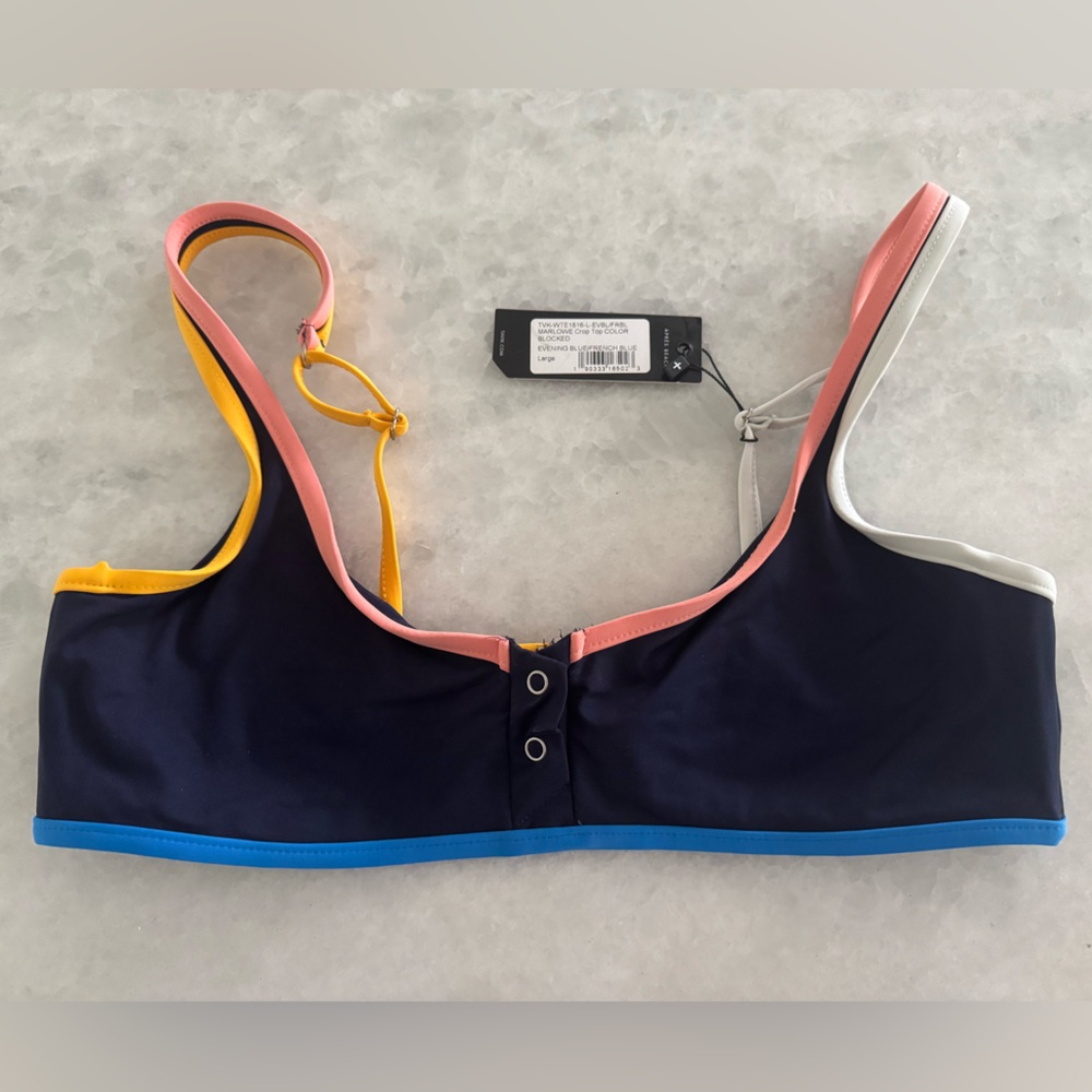 NWT  Tavik Marlowe Color Block Crop Top